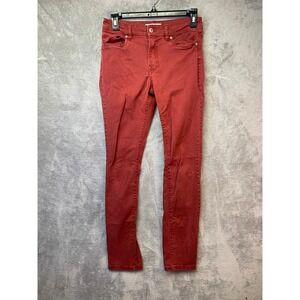 L.O.G.G. Pants Womens 6 Skinny Rust Red Stretch Casual EUC